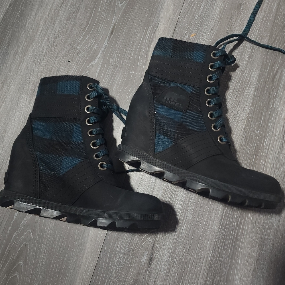 Sorel Lexi Wedge Black Size 6 - Picture 5 of 9